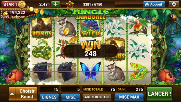 Slots Deluxe FR android App screenshot 1