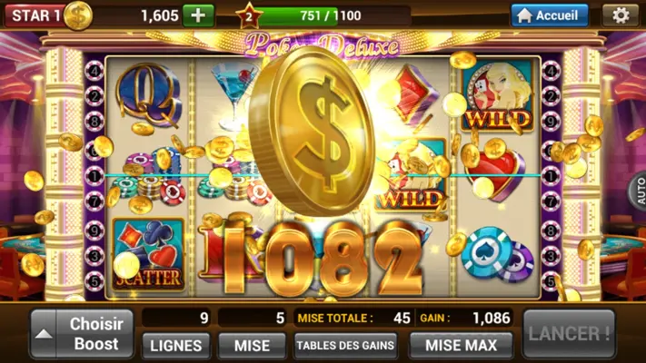 Slots Deluxe FR android App screenshot 3